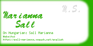 marianna sall business card